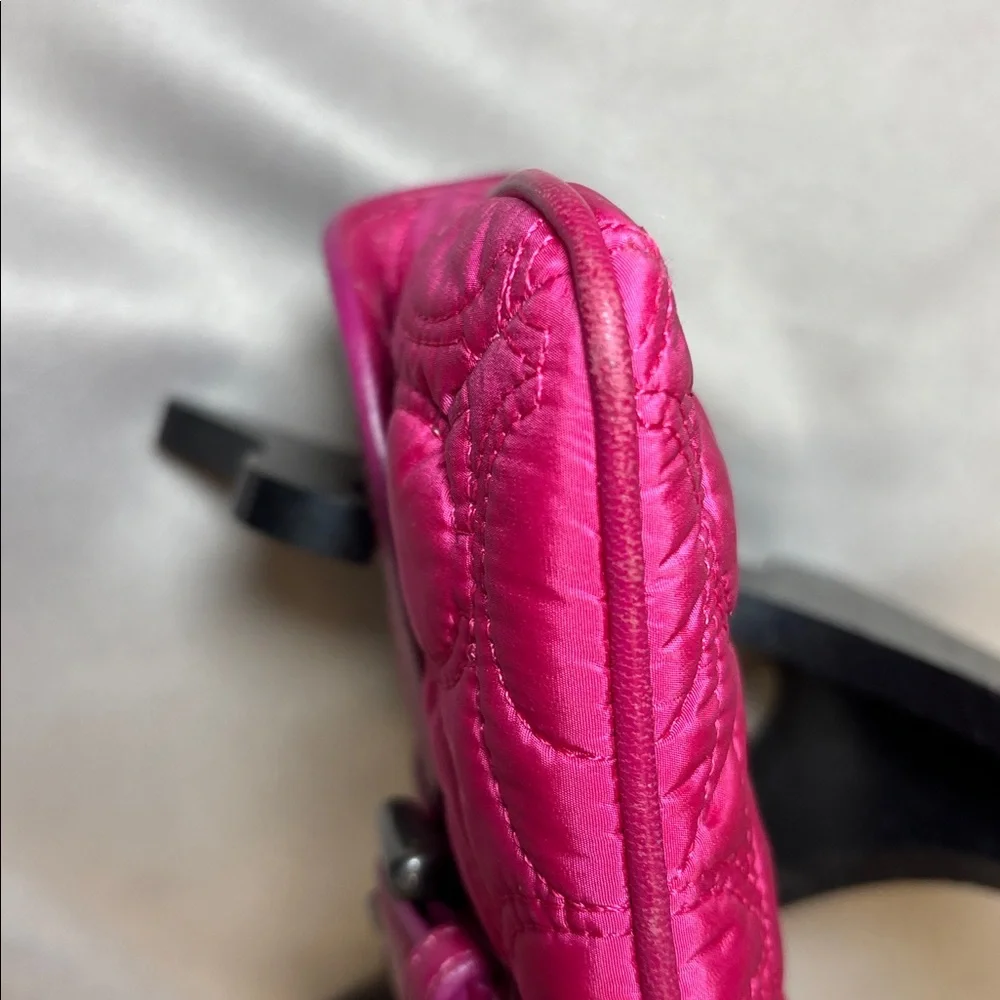 Coach Fushia Quilted Wristlet - Picture 6 of 11